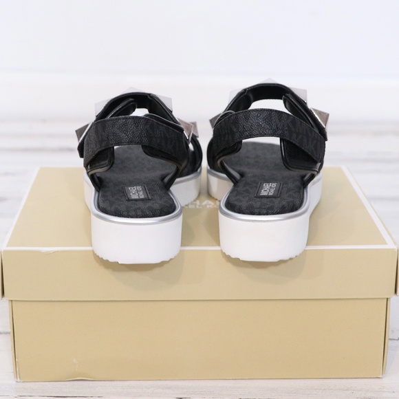 MICHAEL Michael Kors Stark Studded Sandal Black 6.5 - Picture 7 of 10